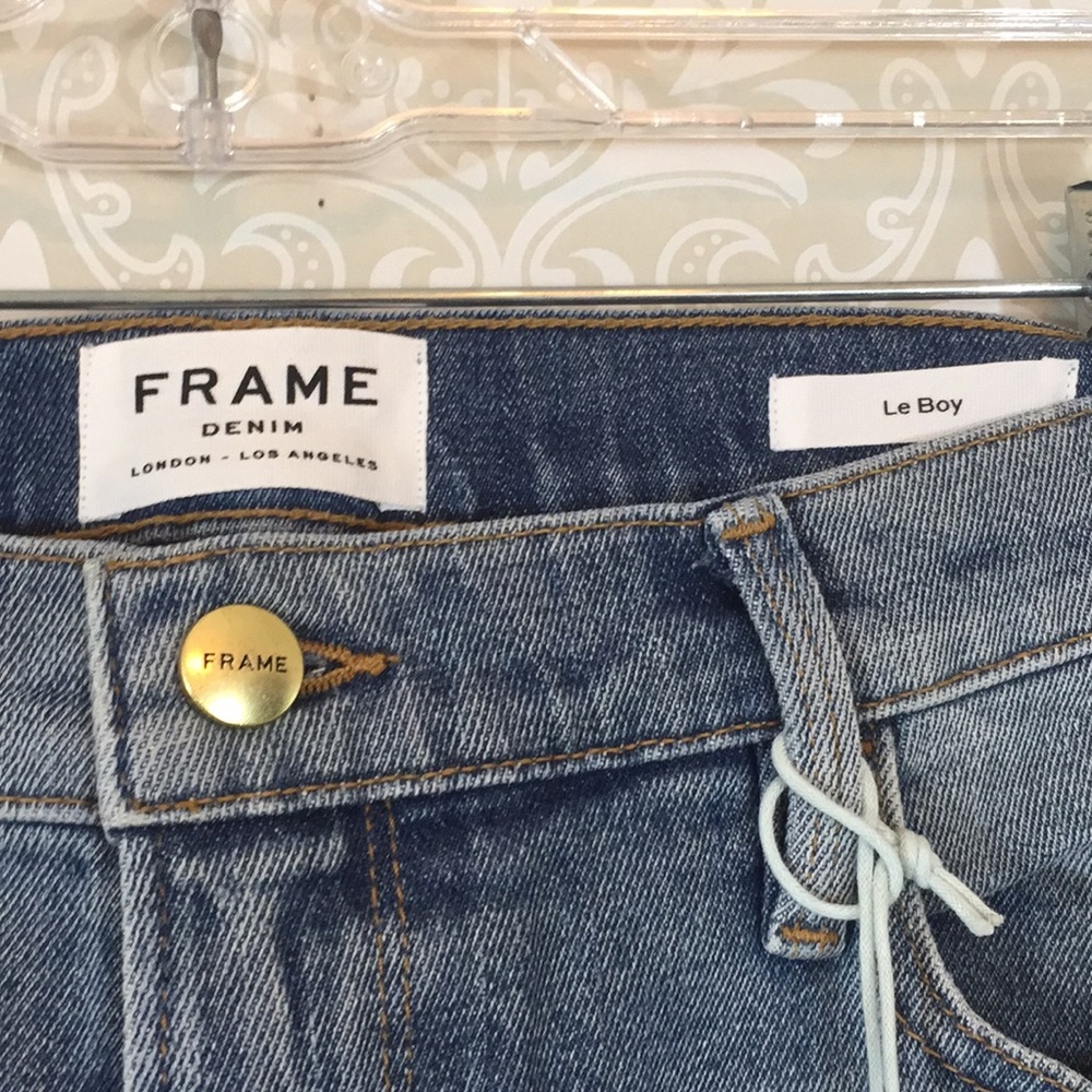 {Frame Denim}Sz 31 Woman's Le Boy Wide Release - Picture 8 of 8